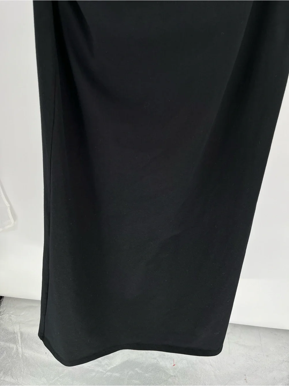 Reformation Black One Shoulder Ruched Maxi Dress Size Large Sustainable Bodycon - Picture 4 of 11